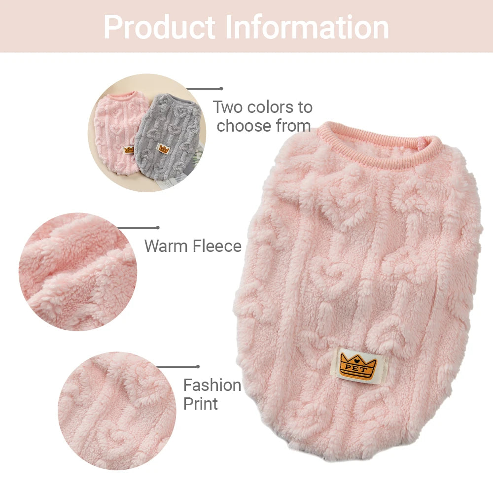 Soft Cozy Dog Fleece Coat