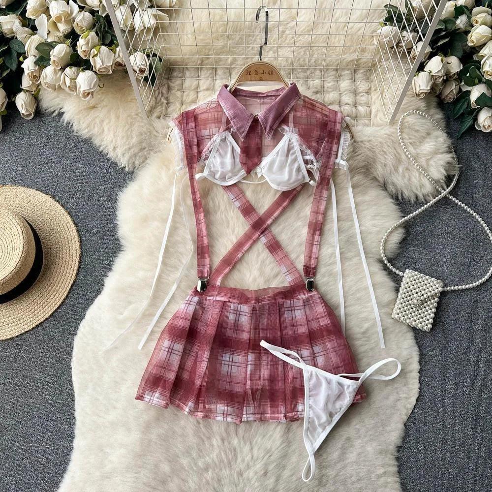Hollow Out Cosplay Lingerie Lace Backless Jumpsuit - Empire P.E