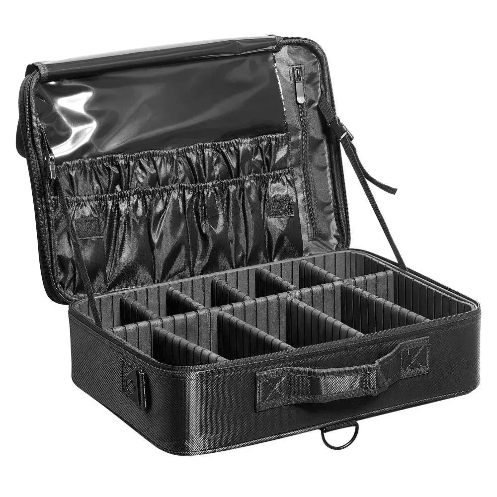 Makeup Storage Case Large 3 Tier Waterproof Oxford Fabric