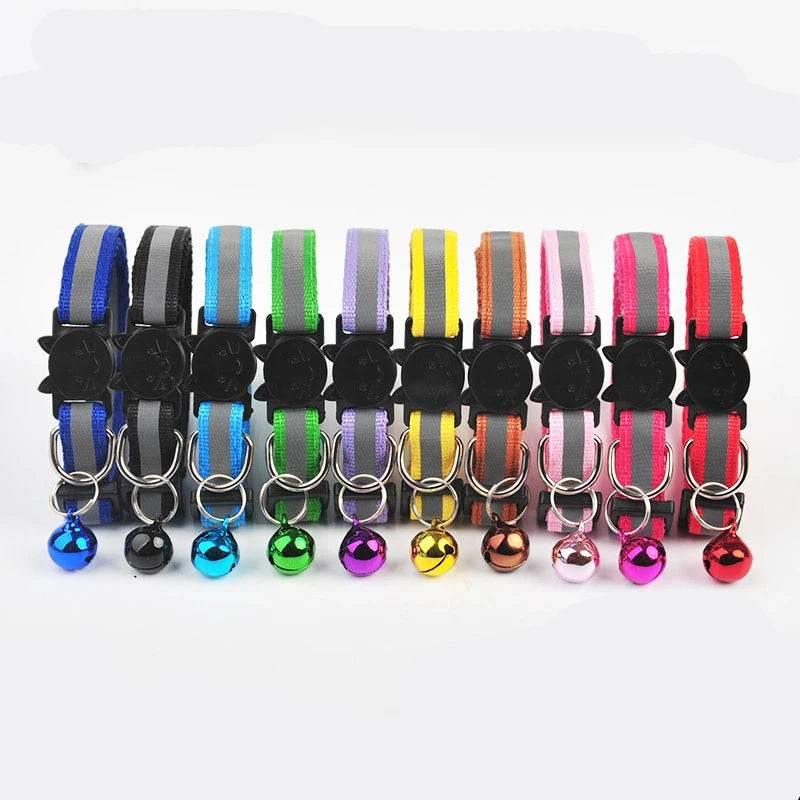 Nylon Pet Collar Night Safety Reflective Cat And Dog Collar Adjustable - Empire P.E