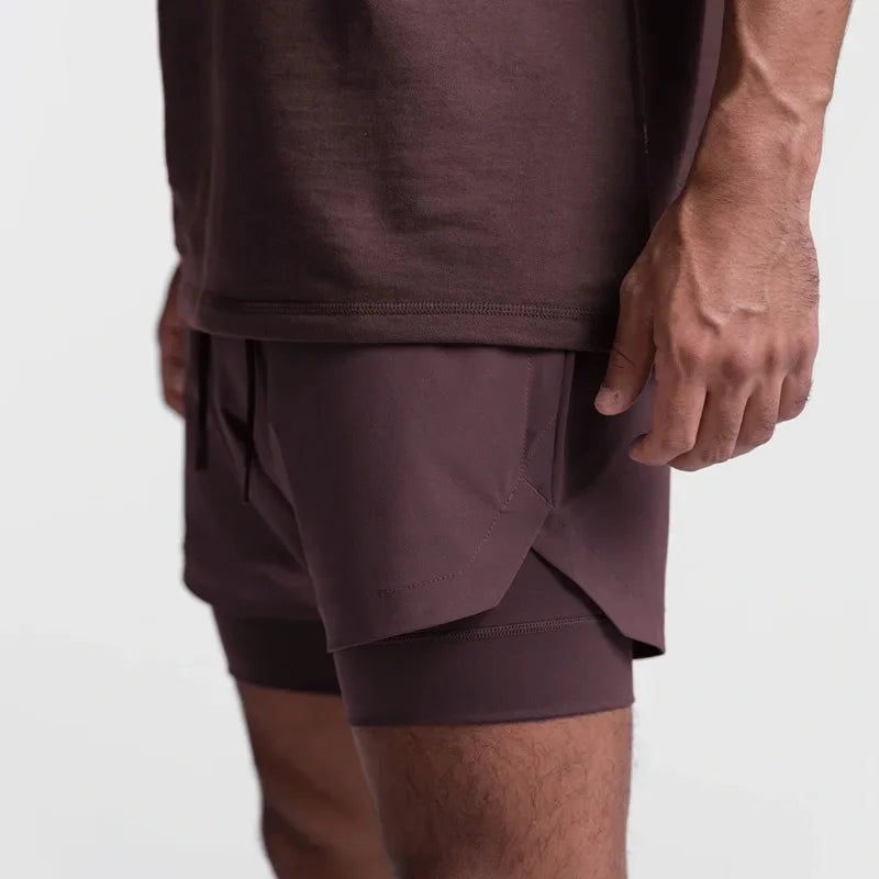 2023 new Breathable Double layer sport shorts - Empire P.E