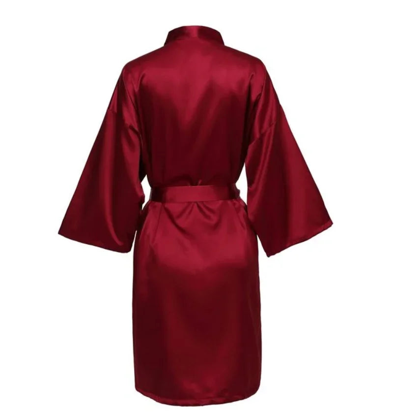 Satin Bridesmaid Bathrobe - Empire P.E