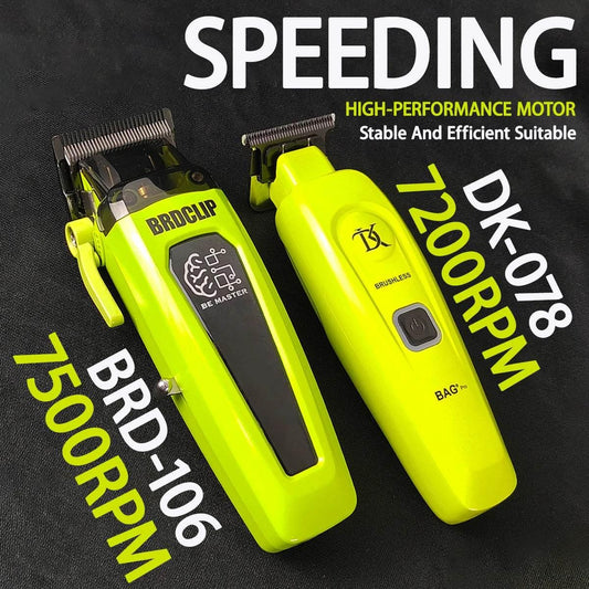 New Professional BRDCLIP BRD106 078 Hair Clipper 7500RPM 7200RPM Hair Salon Trimmer DLC Blade with Charging Base Barber for Men - Empire P.E