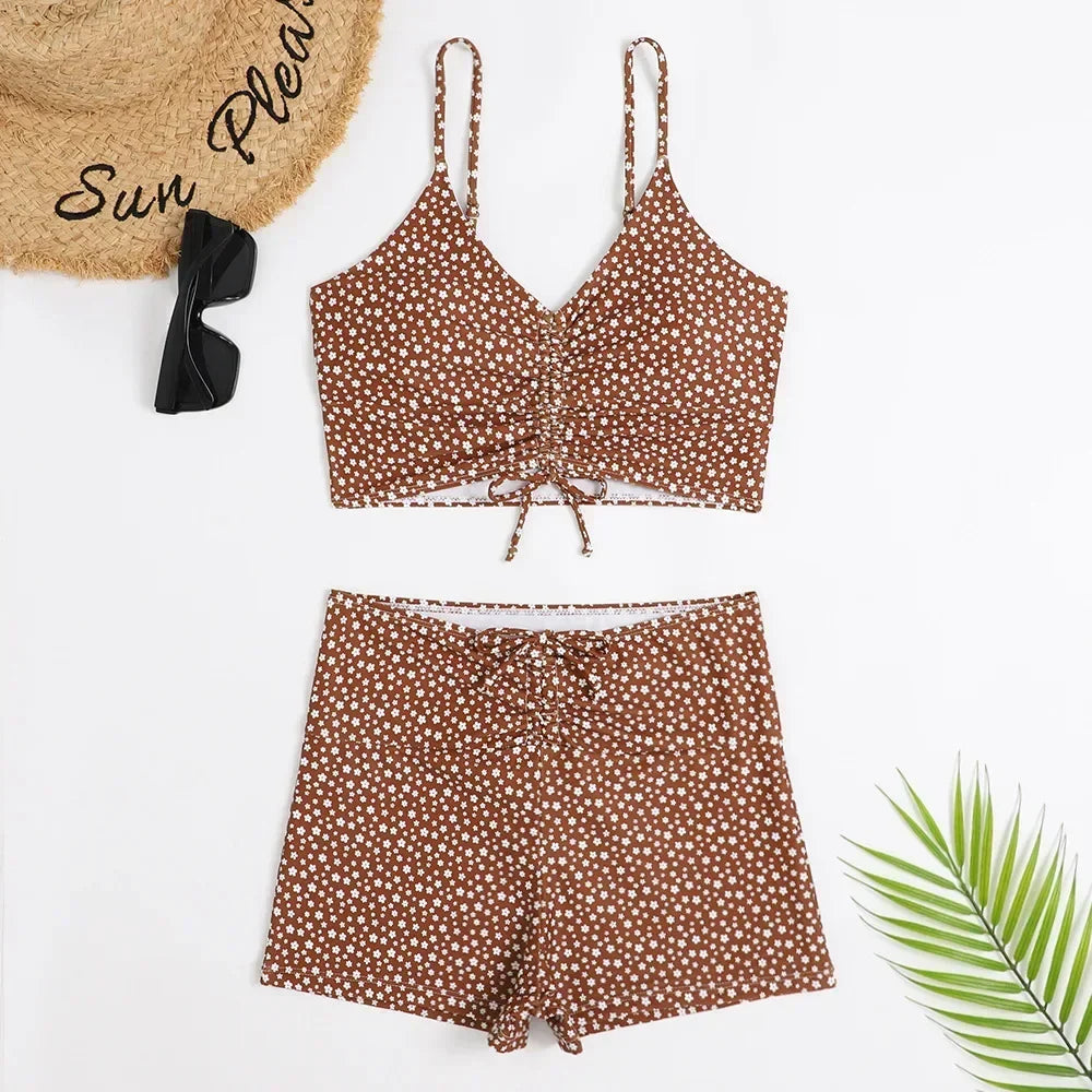 Women 2024 Floral Print Bikini Swim Suits