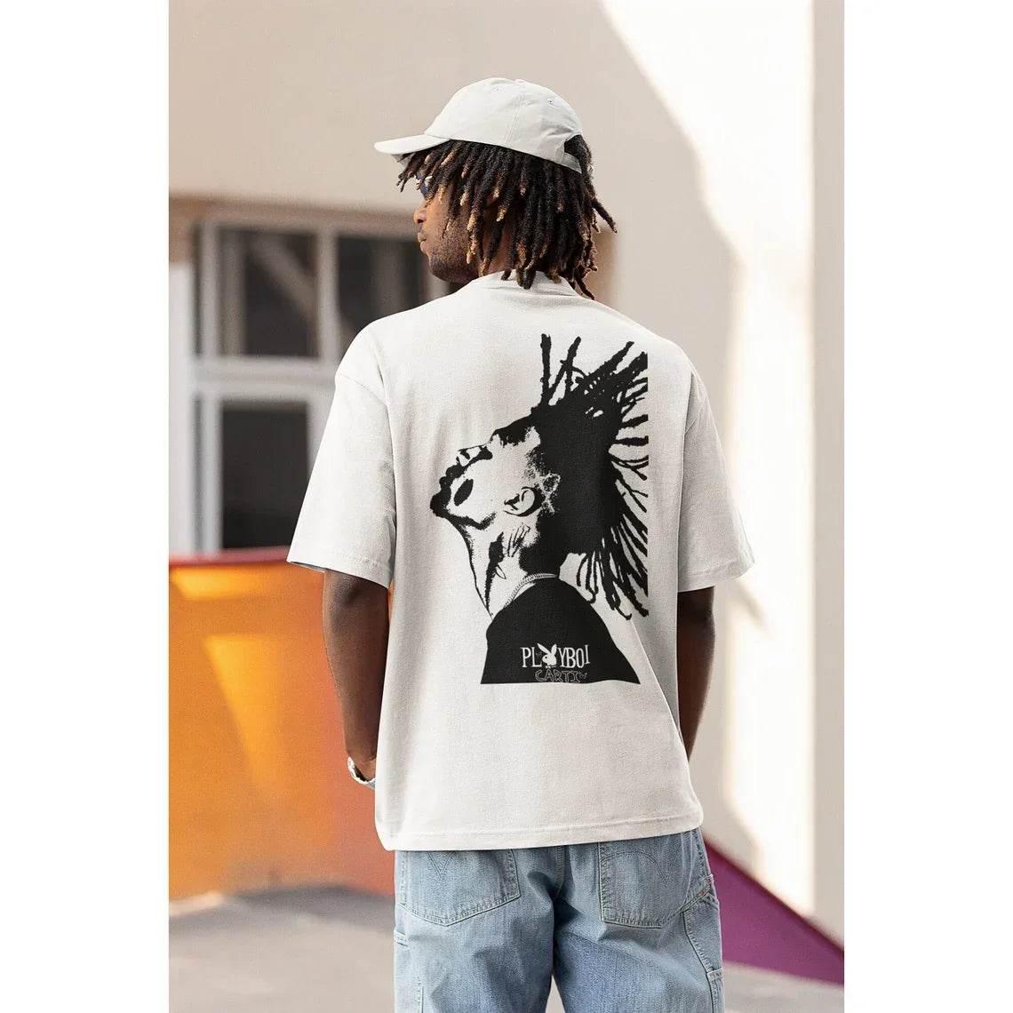 Hip Hop Men Crew Neck Top Vintage Playboi Carti Shirt Playboi Carti Tshirt Playboi Carti T-shirt Merch Tour Hip Hop Rap Tee - Empire P.E