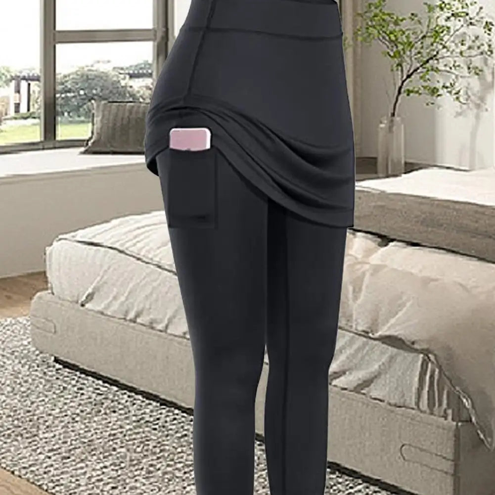 Workout Leggings Yoga Leggings Women Fake Skirt Pants - Empire P.E