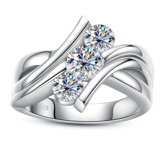 1.2 Carat Moissanite Diamond Vintage Women Jewelry 925 Sterling Silver - Empire P.E