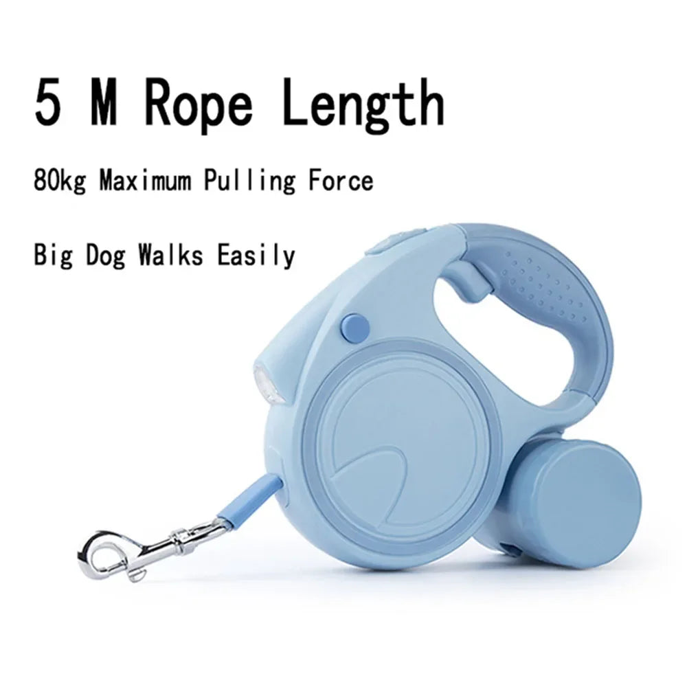 Dog Leash With Led Lights and Garbage Bag - Empire P.E