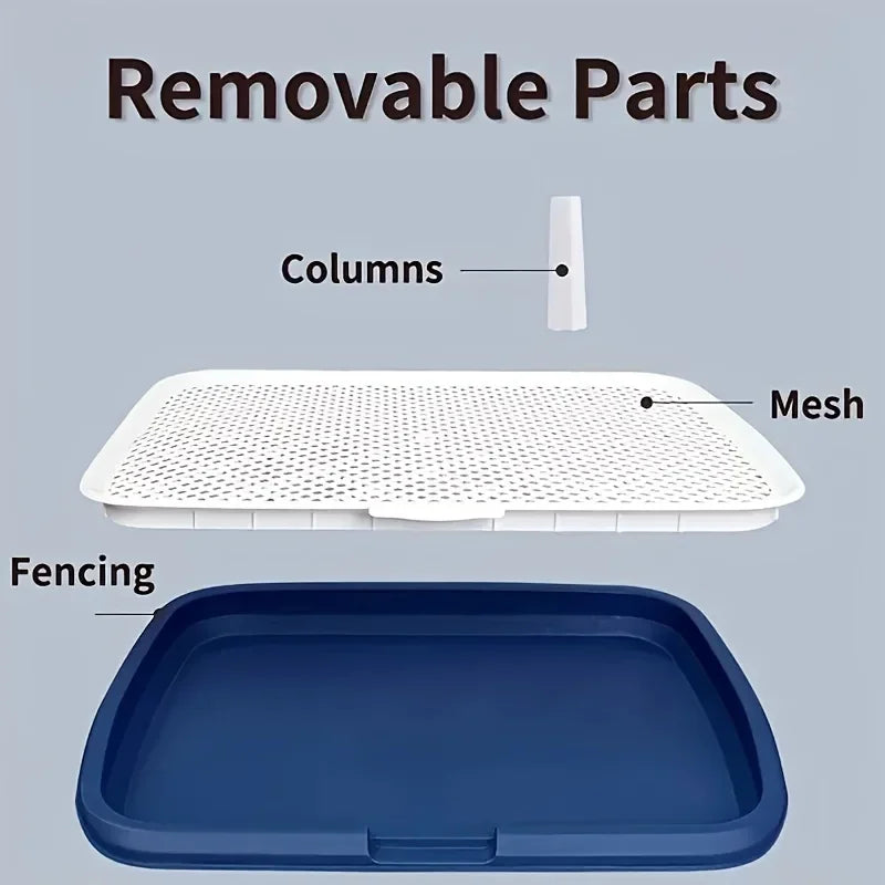 Dog Potty Training Toilet, Plastic Dog Pee Pad Holder With Removable Net