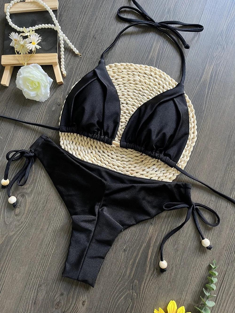 Sexy 13 Color Triangle Bathing Suit for Women Brazilian Beach Bikini Set - Empire P.E