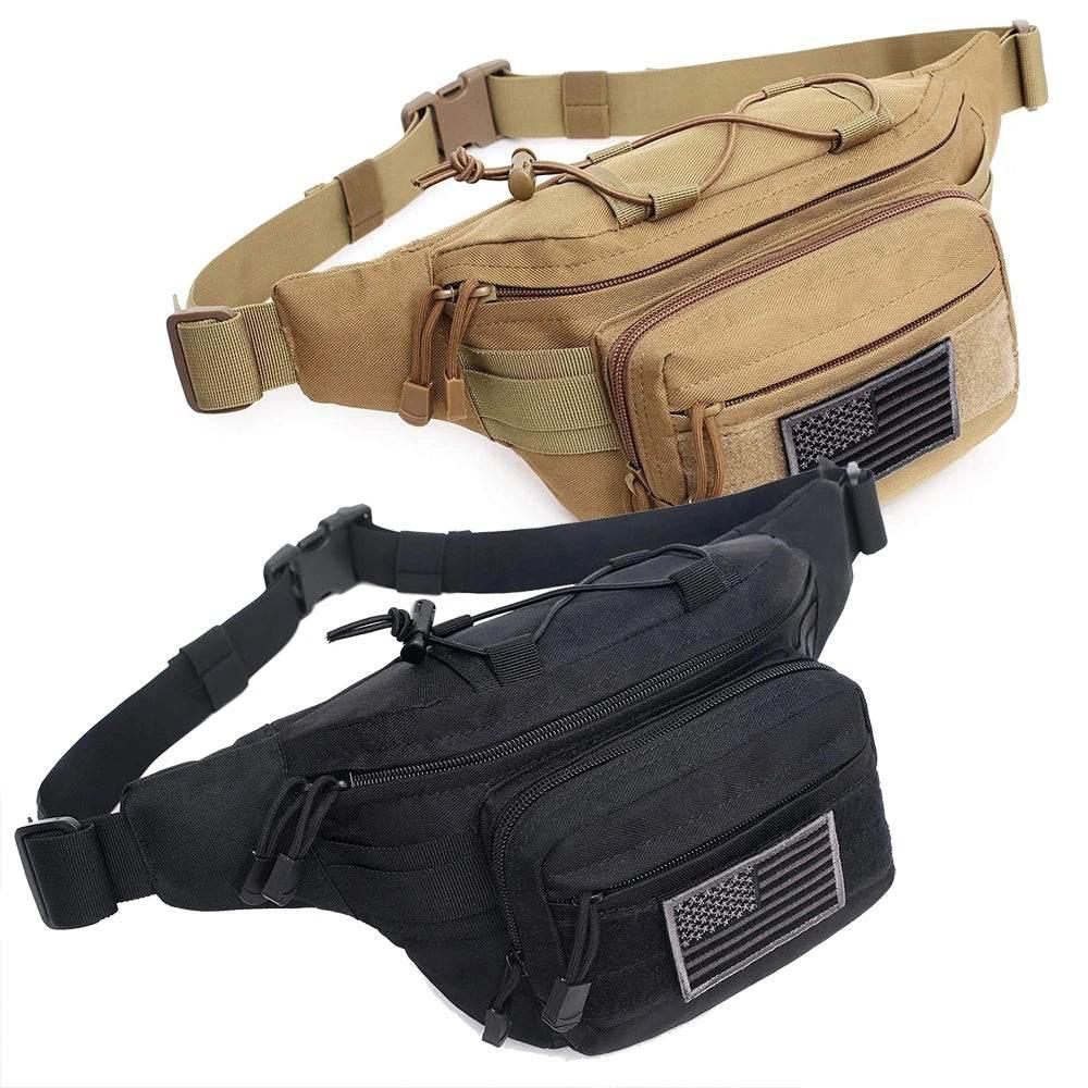 Outdoor Tactical Waist Bag 600D Nylon Oxford Outdoor EDC Fanny Pack Utility Waist Pouch Outdoor Bumbag Hunting Camping Hip Bags - Empire P.E