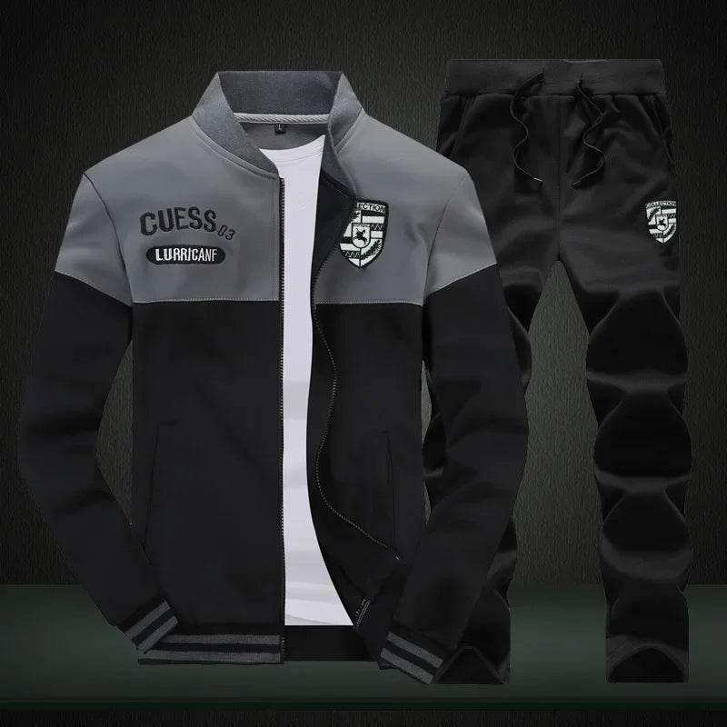 2024 New Men's Tracksuit Fleece Jacket and Sweatpants 2 Piece Set - Empire P.E