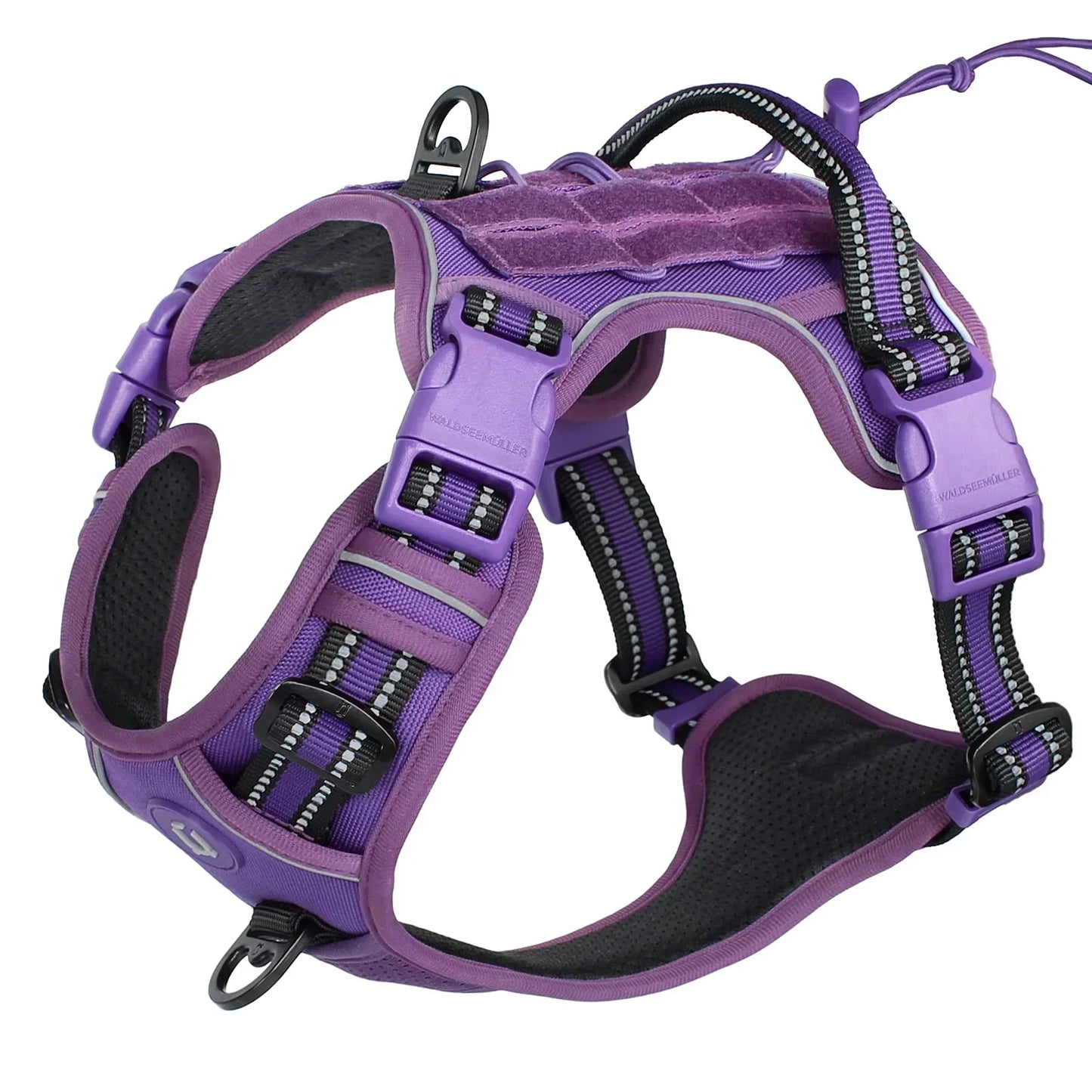 Tactical Dog Harness, No Pull Dog Harness, Adjustable Breathable MOLLE Dog Vest Harness for Medium Large Dog Reflective Military - Empire P.E