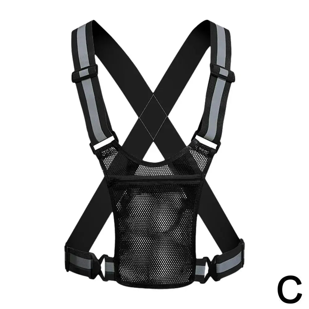 Reflective Safety Vests Lightweight Adjustable Elastic Vest