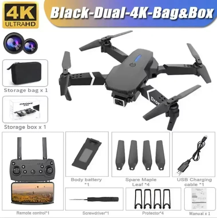 2025 E88 Professional Wide Angle RC Drone HD 4K Camera - Empire P.E