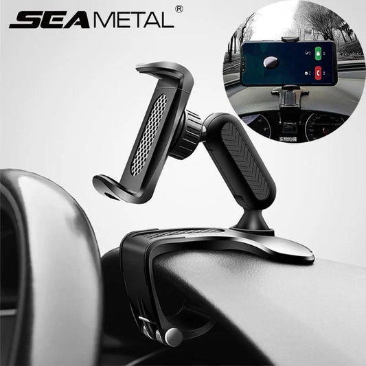 Dashboard Car Phone Holder ABS Mobile Phone Sun Visor Holder Auto Rear View Mirror Phone Support 360 Degree Rotation Accessories - Empire P.E
