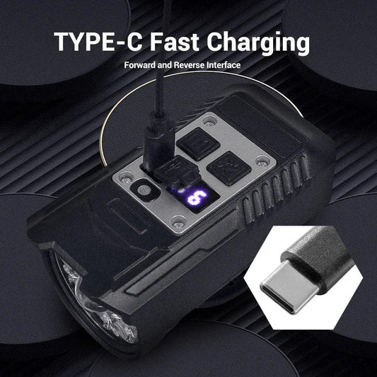 Bright Bicycle Light 9 LED Front USB Rechargeable - Empire P.E