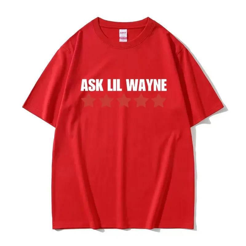 Rapper Ask Lil Wayne Printed Pattern Tshirt for Women's Casual High Quality Fashion Tshirt Top Clothing Oversized T-shirt - Empire P.E