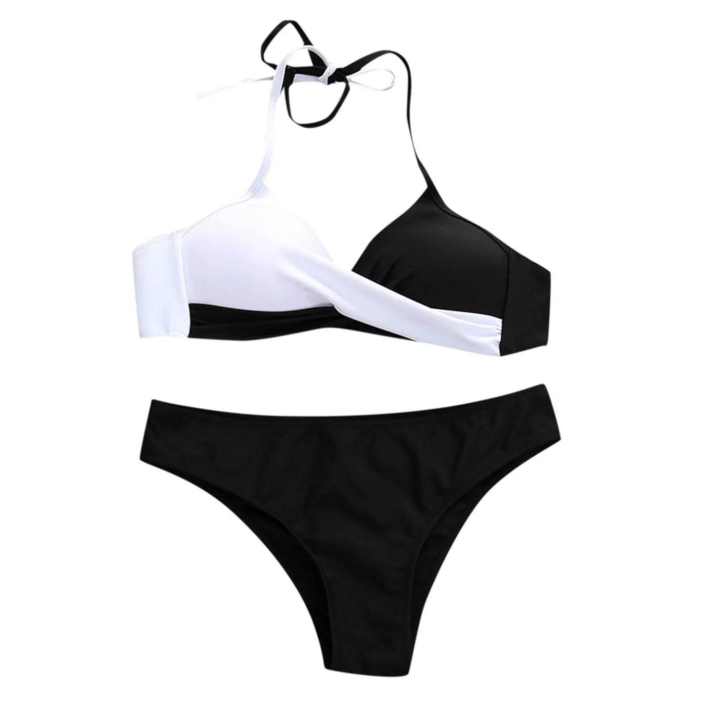 Swimsuit Split Bikini Color Matching Sleeveless Sexy Swimsuit - Empire P.E