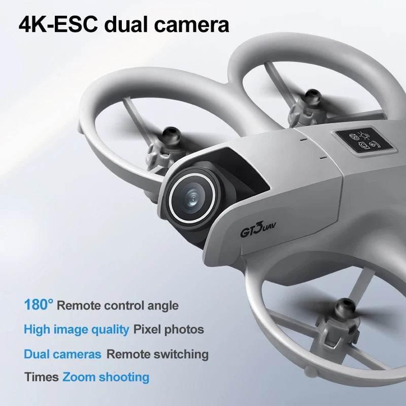 Drones Professional HD GT3 GPS 8K 180° Dual Cameras 5G WIFI Brushless Motors Obstacle Avoidance FPV Foldable Quadcopter Toys - Empire P.E