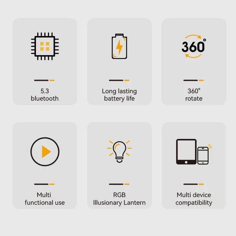 New Cell Phone Holder Stand With LDE Light Bluetooth Speaker Adjustable Tablet Bracket Support Portable Wireless Loudspeaker - Empire P.E