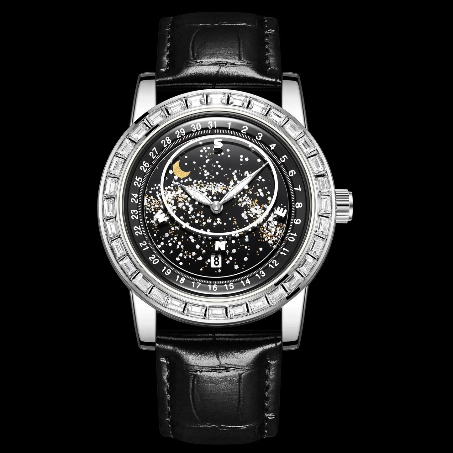 Rotating Gypsy Star Diamond Watch - Empire P.E