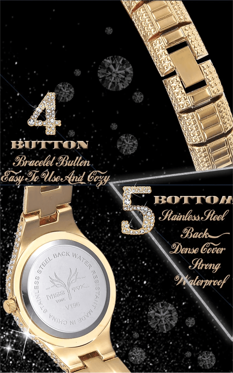 Luxury Iced Watches Women Brand Rainbow DIamond - Empire P.E
