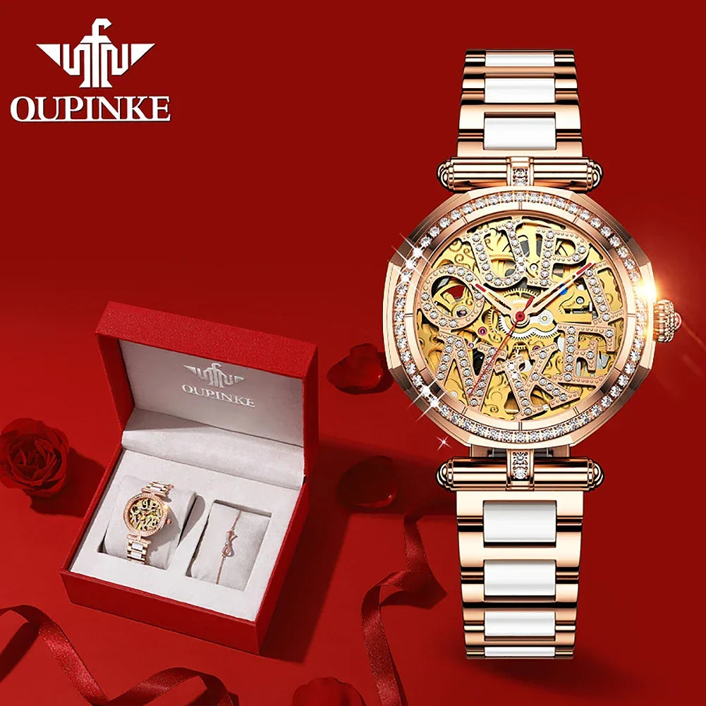 Automatic Diamond Watch for Women - Empire P.E