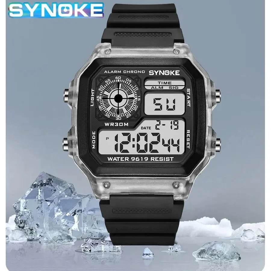 SYNOKE Digital Watches Men Sports Luminous Multifunction Waterproof Women Wristwatch Outdoor and Running Student Seven Lights - Empire P.E