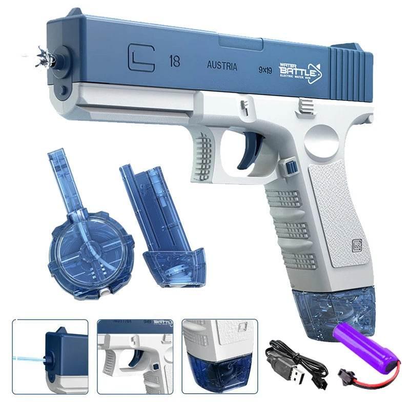 Electric Water Gun Toy Portable Automatic Electric Burst Water Gun Kids Outdoor Water Toys - Empire P.E