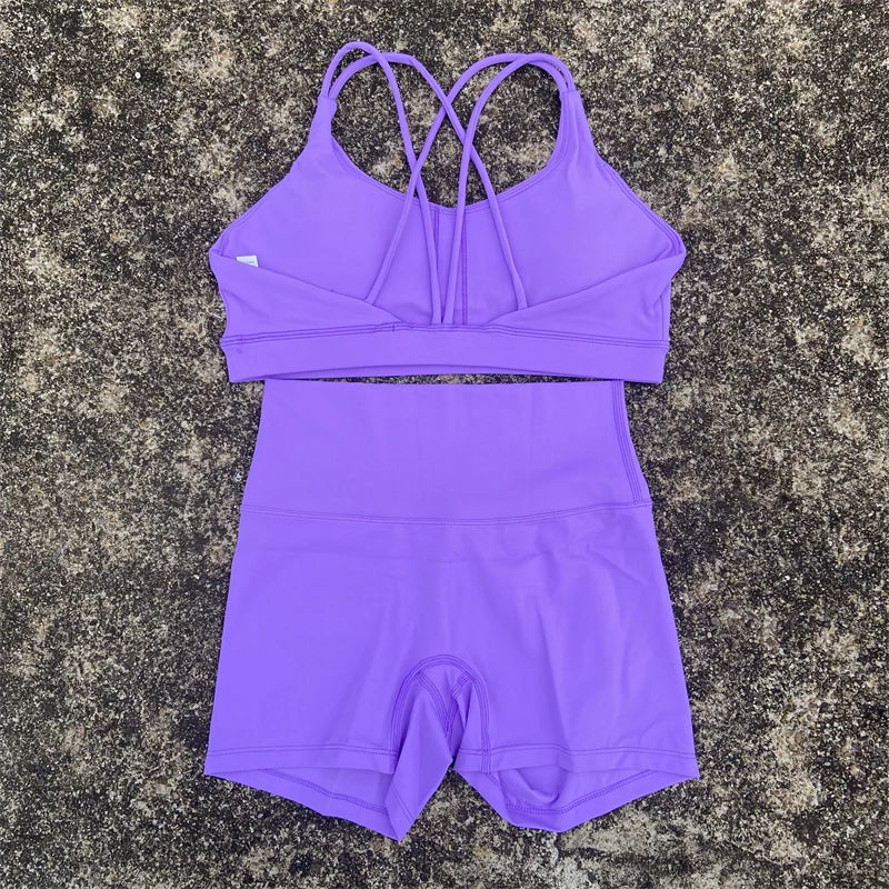 2 Piece Yoga Shorts Set - Empire P.E