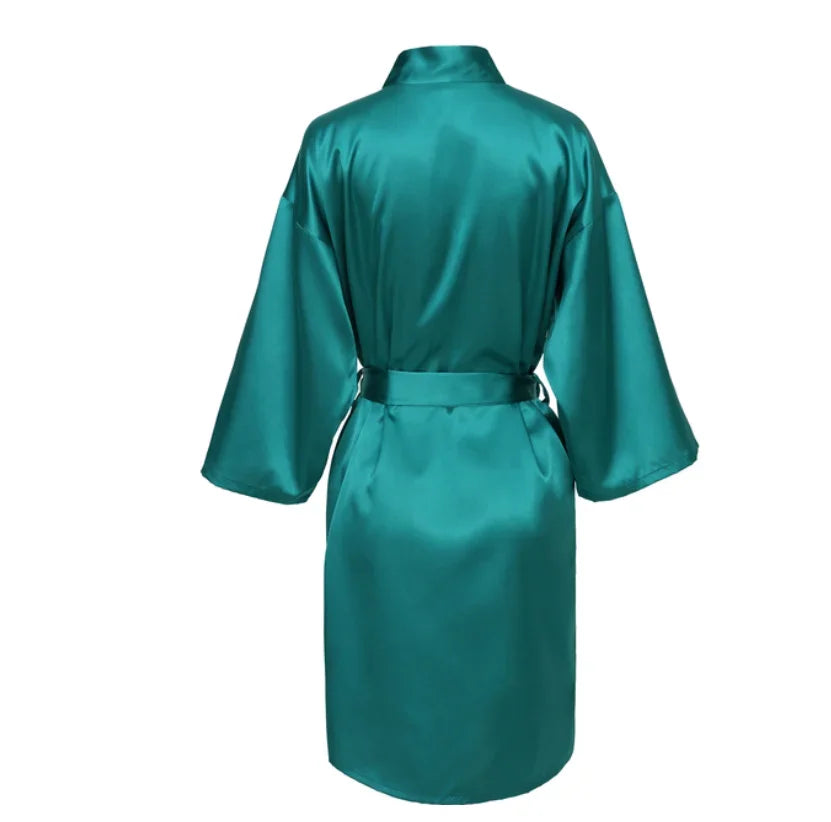 Satin Bridesmaid Bathrobe - Empire P.E