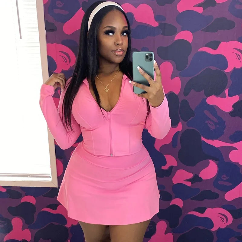 Sexy Sporty 2 Pieces Set for Woman - Empire P.E
