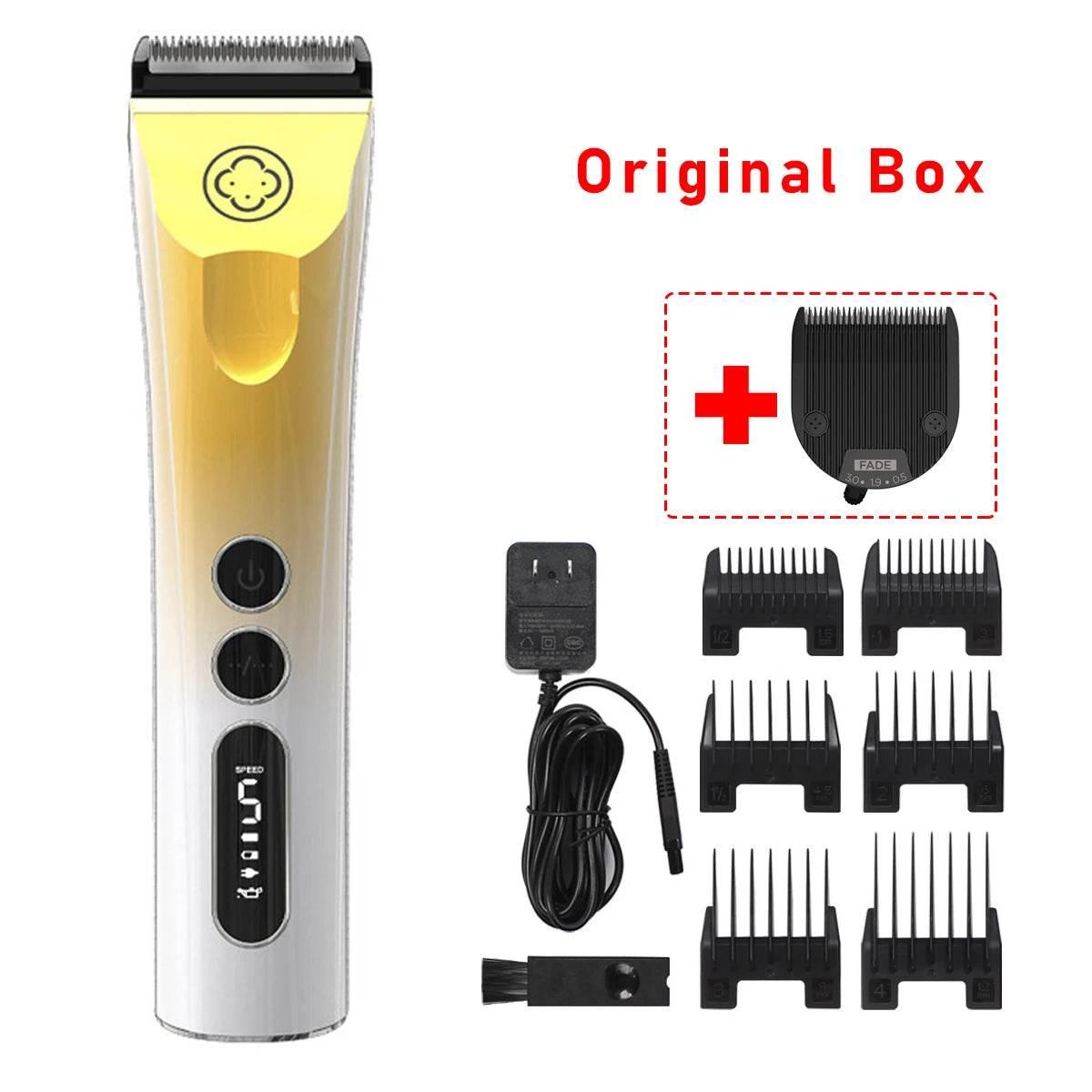 Madeshow 982F 986F Newest Rechargeable High Speed Motor Cordless Waterproof Detachable Electric Body Hair Trimmer for Men - Empire P.E
