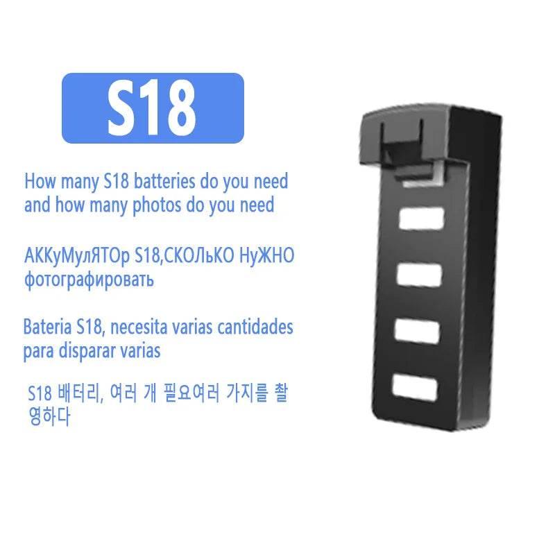 Original Drone battery for V168 V198 M6 Z908 S18 V66 s12 a14 v666 battery,rechargeable butler,propeller for drone accessories - Empire P.E