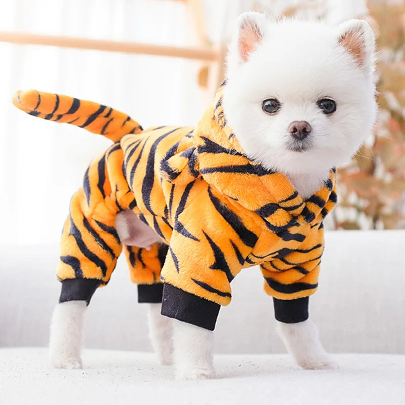 Pet Dog Soft Warm Fleece Jumpsuits