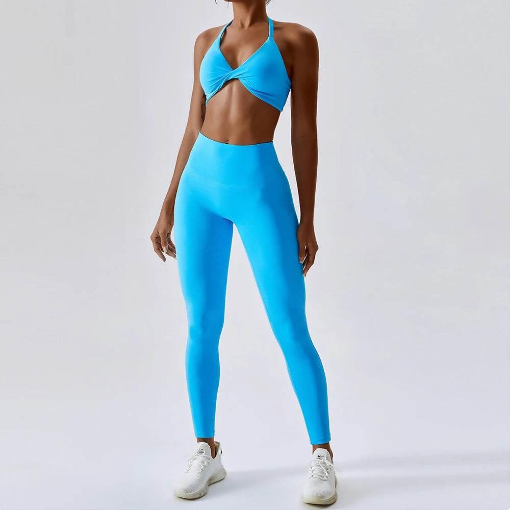 Yoga Set Women's Tracksuit Fitness Sports Set Workout Clothes For Women Gym Set Women Outfits Sports Bra Yoga Pants Yoga Suit - Empire P.E