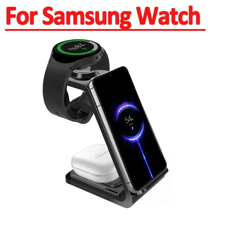 30W 3 in 1 Wireless Charger Stand