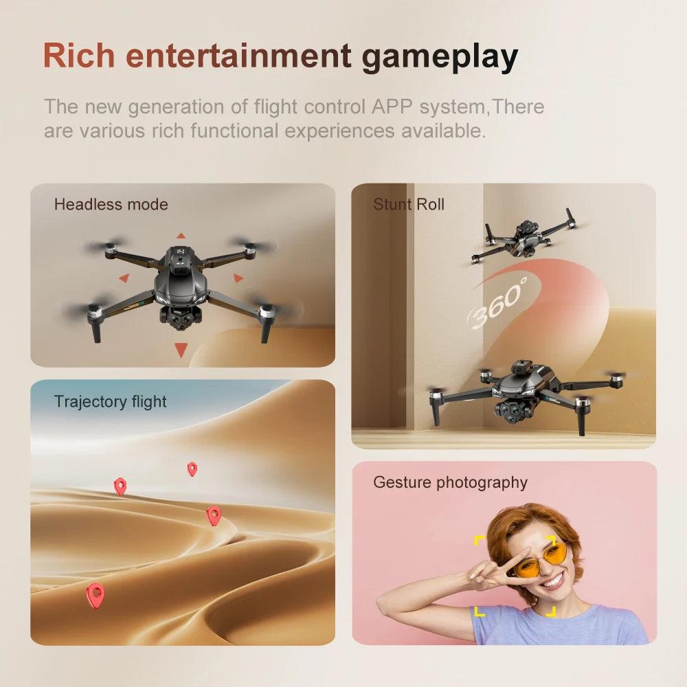 Xiaomi M33 MAX Drone Professional 4K/6K HD ESC Sero Dual Camera 5G Wifi GPS Foldable Brushless Optical Flow RC Quadcopter Toys - Empire P.E