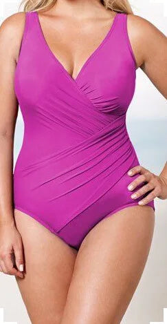Summer Plus Size 5XL Modest One-Piece Swimsuit