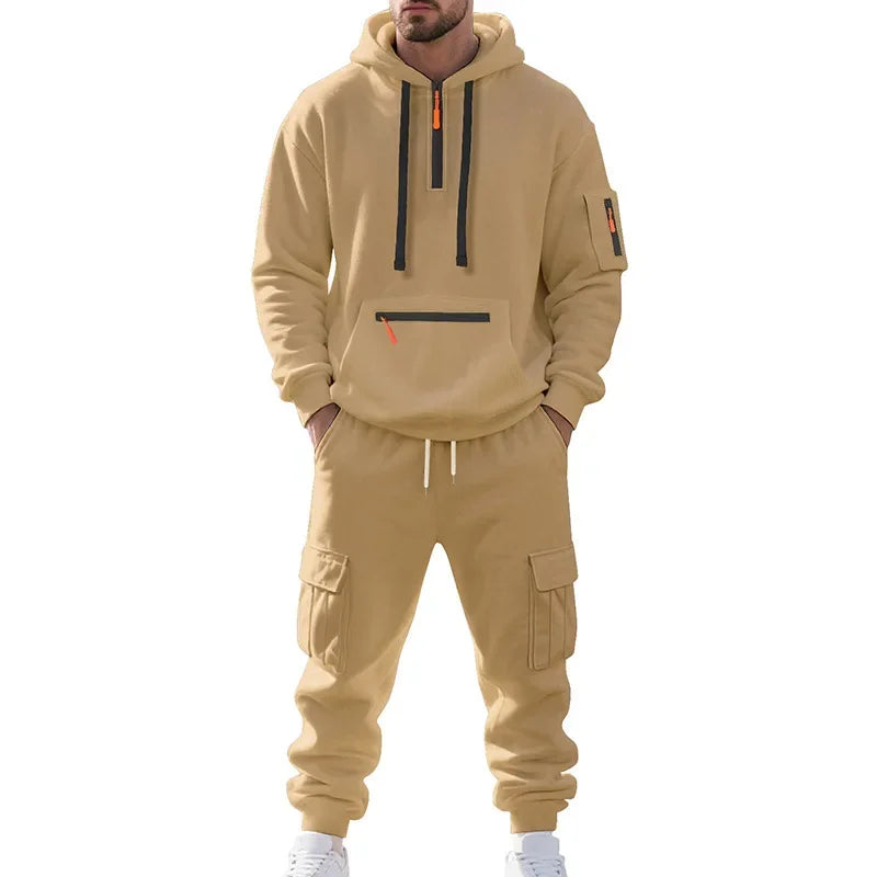 Men's 2 Piece Long Sleeve Athletic Sweatsuits