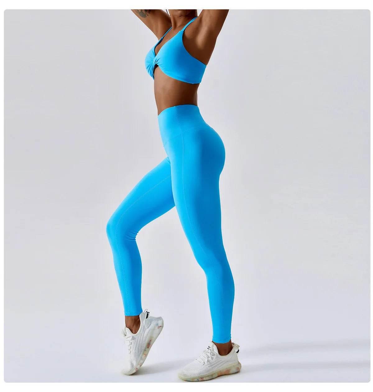 Yoga Set Women's Tracksuit Fitness Sports Set Workout Clothes For Women Gym Set Women Outfits Sports Bra Yoga Pants Yoga Suit - Empire P.E