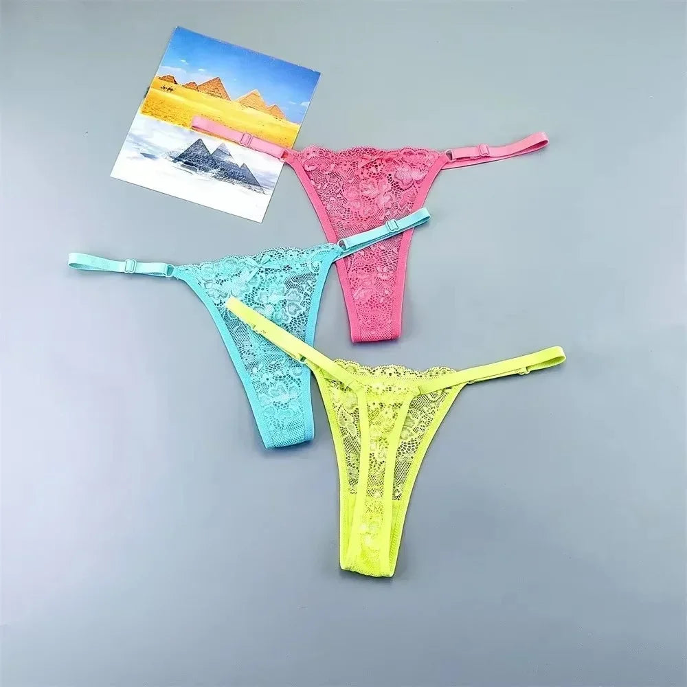 3Pcs Sexy Thongs Underwear for Women - Empire P.E