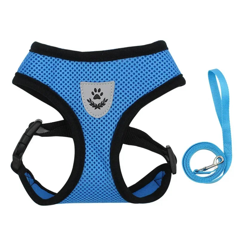 Summer Cat Dog Harness Lead Leash Adjustable Vest - Empire P.E