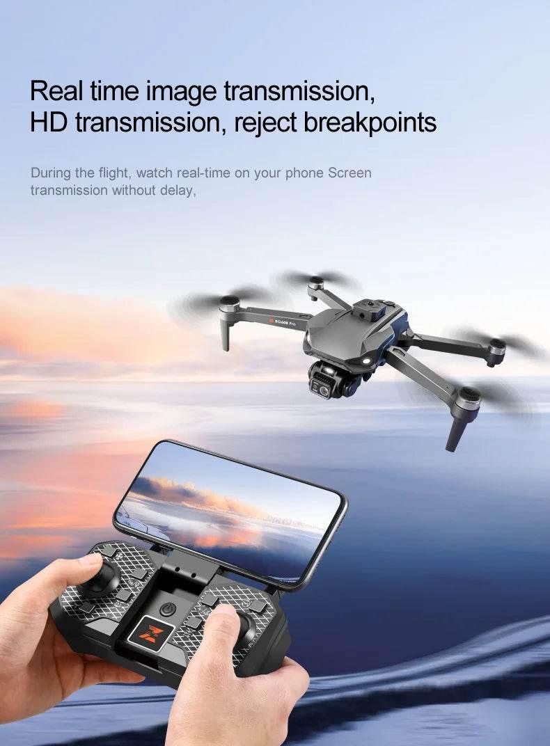 New RG608PRO Drone GPS 8K HD Camera Optical Flow Positioning Obstacle Avoidance Brushless Motor Foldable Quadcopter Drone Toys - Empire P.E