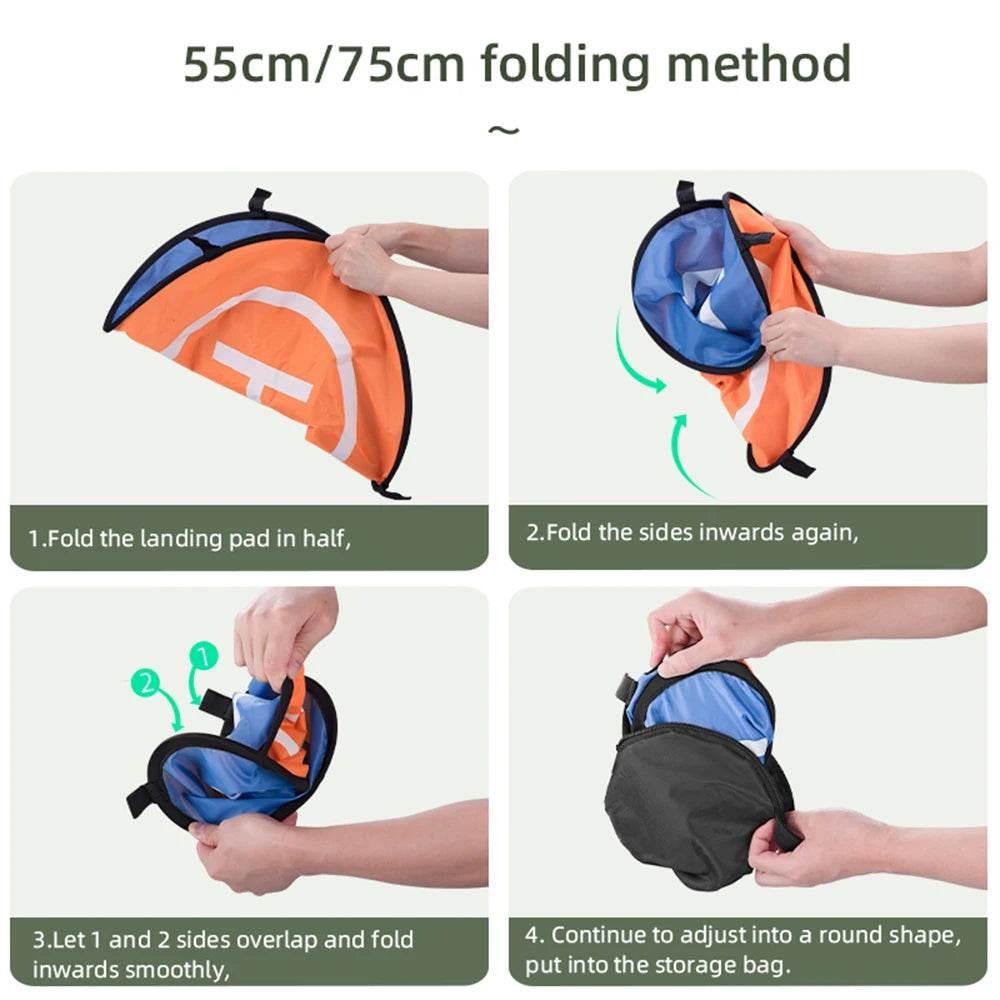 BRDRC Foldable Landing Pads for DJI Air 3S/3/NEO/Mini 4 Pro/3 Pro/4K/AVATA 2/ FIMI X8 MINI V2 Drone Mat Quadcopters Accessories - Empire P.E