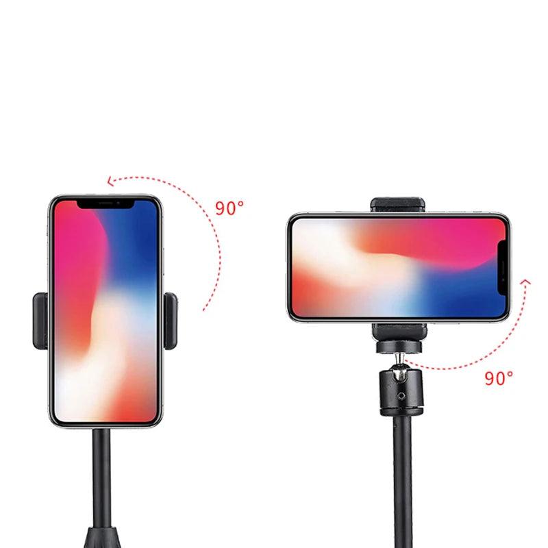 Desktop Tripod for Phone Smartphone Iphone with Phone Holder Stand Bracket Tripe for Mobile Telefoon Statief Stand Table - Empire P.E