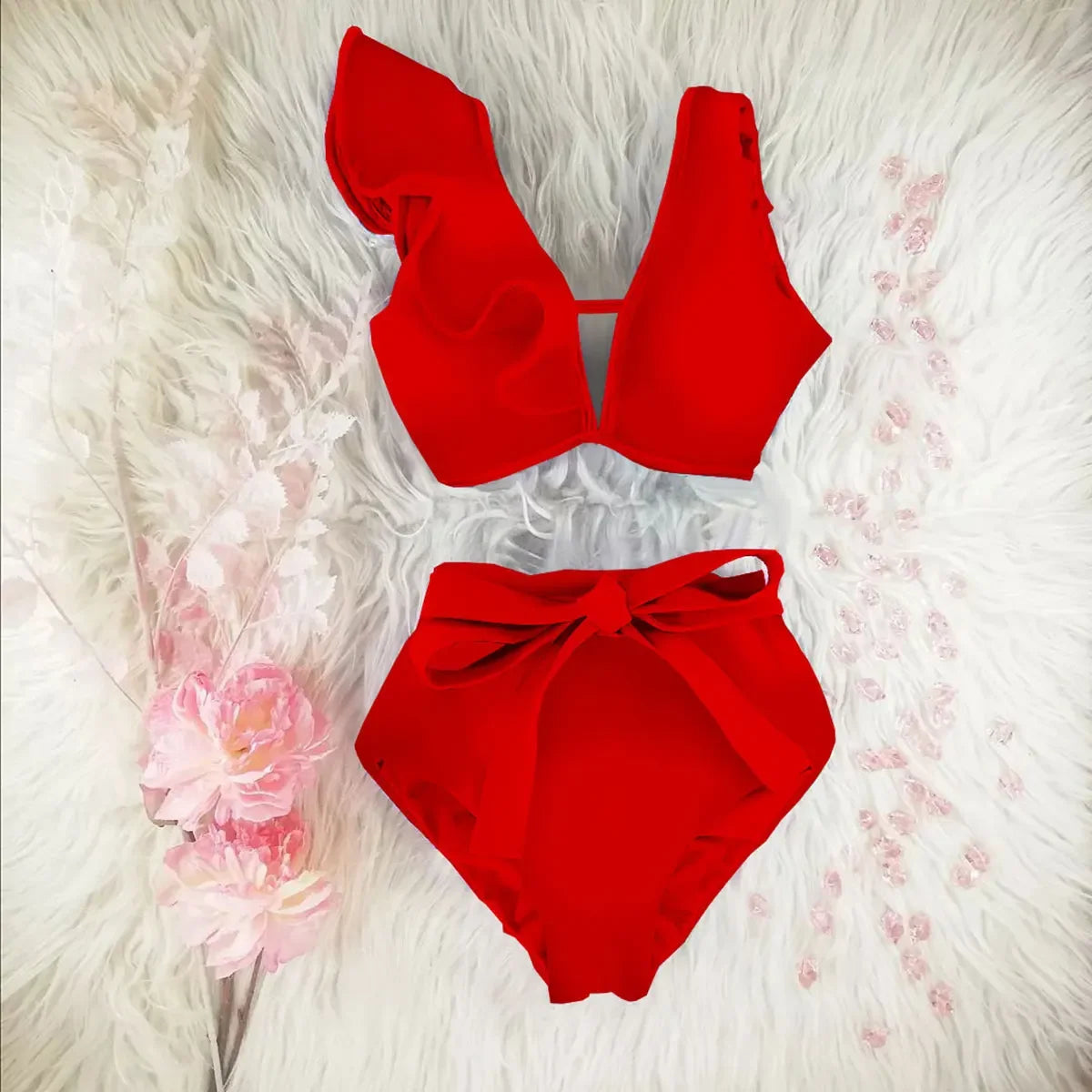 2025 New High Waist Bikini Swimsuit - Empire P.E