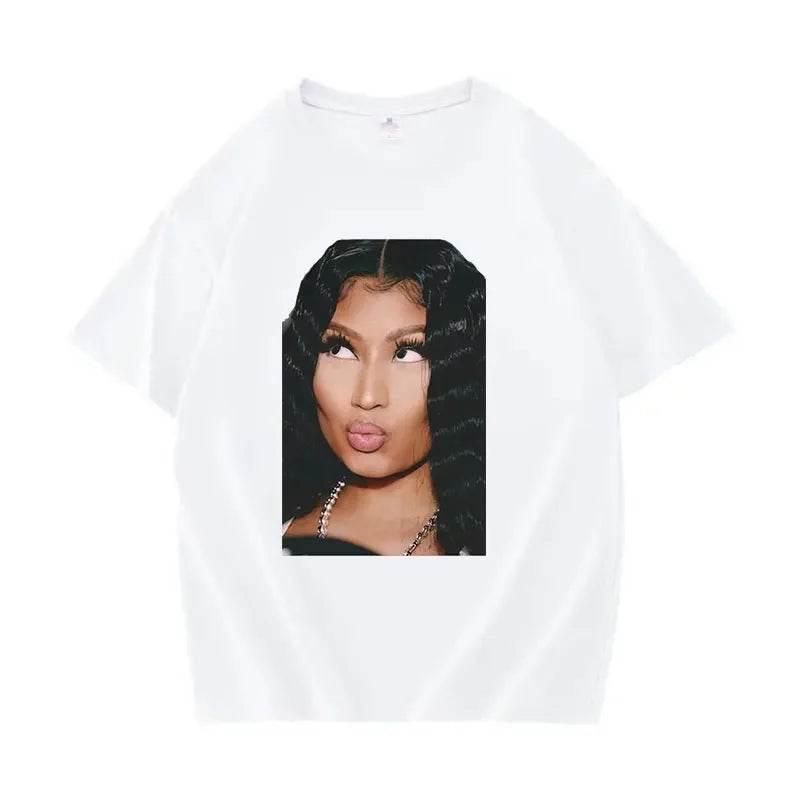 Funny Nicki Minaj Meme pattern Tshirt for womenhip-hop fashionretro rap Tshirtoversized Tshirt street wear - Empire P.E