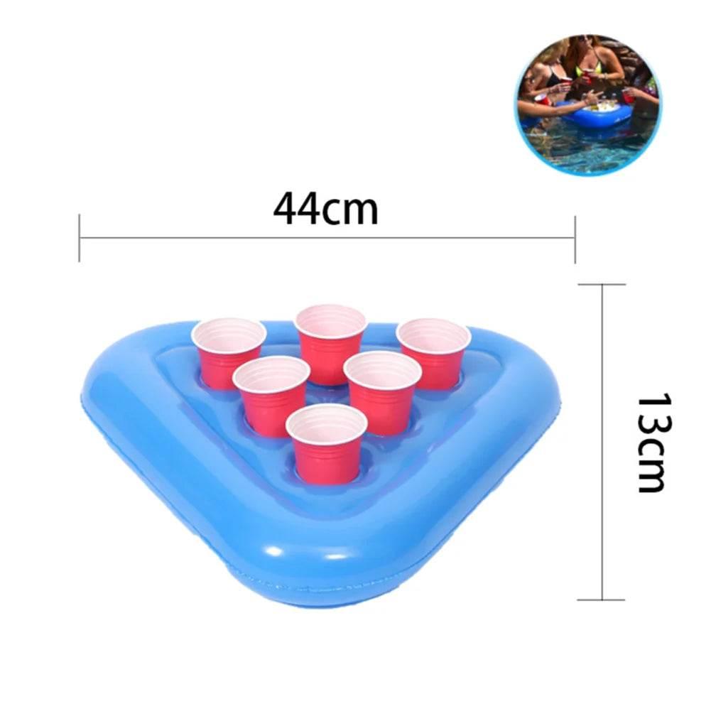 Swimming Pool Float Beer Pong Table Bar Tray Inflatable Cup Holder Swimming Pool Game Table Float Pool Games Pool Accessories - Empire P.E